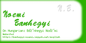 noemi banhegyi business card